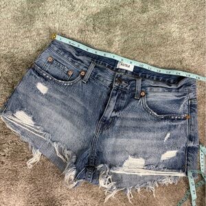 Pistola Blue Distressed Jean Shorts size 29
